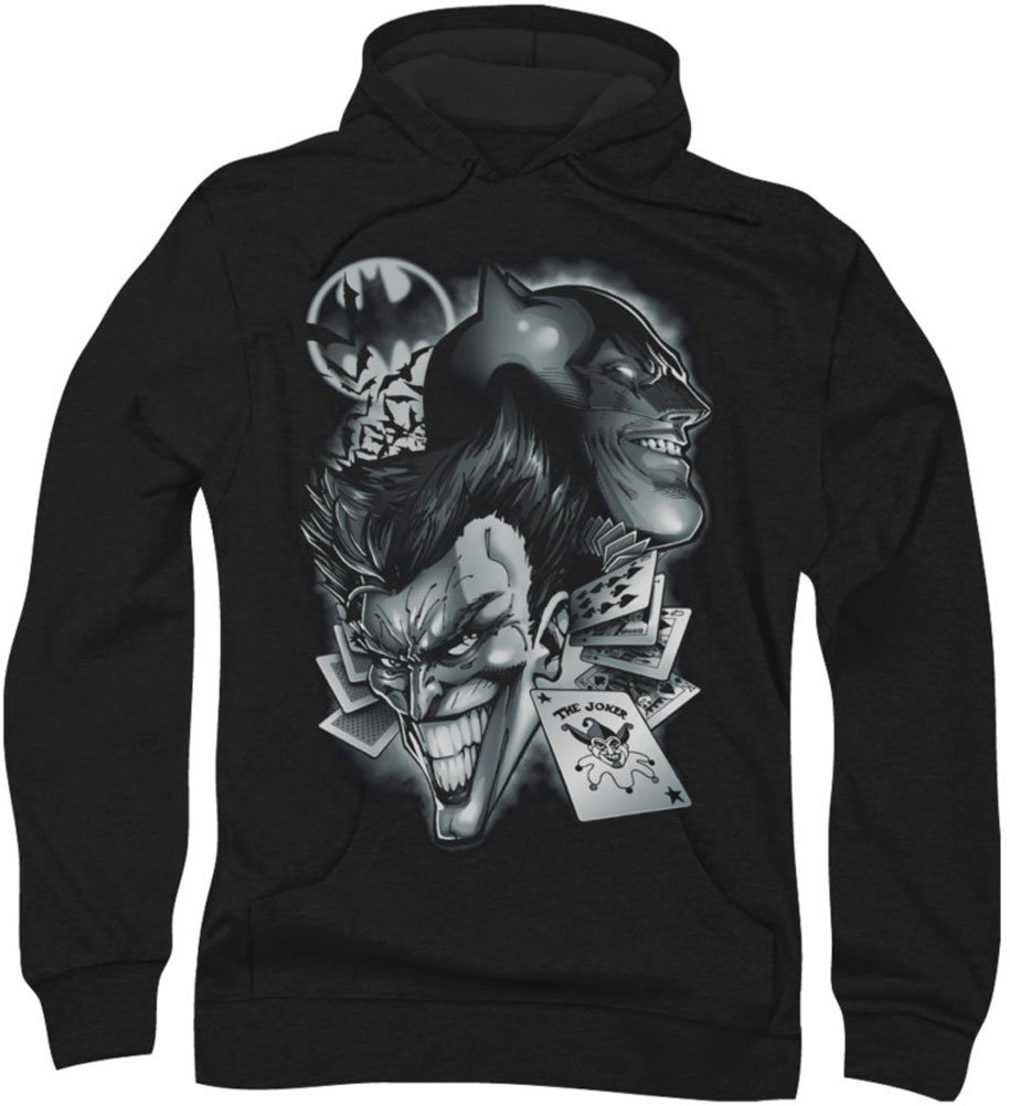 Batman Men's Archenemies Hoodie - Superhero Graphic Pullover Sweatshirt for Casual Wear, Cosplay & Comic Con Events
