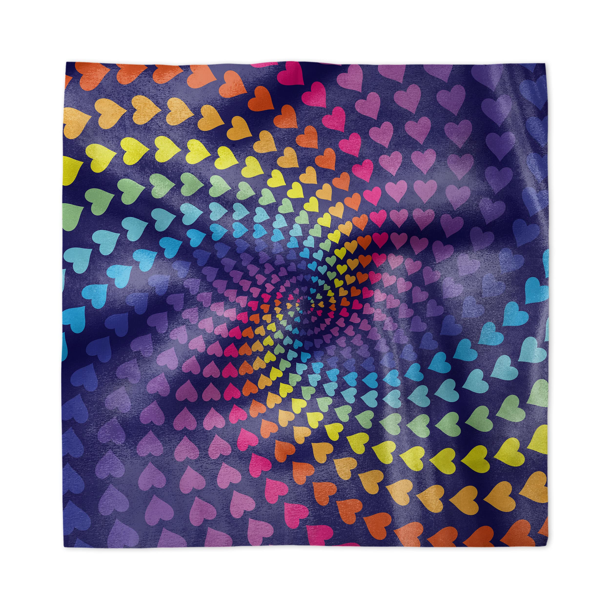 Ambesonne 4-Pack Colorful Heart Pattern Napkins - 18