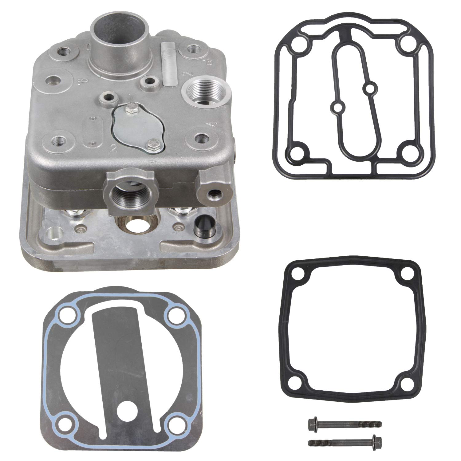 Febi Bilstein 24253 Air Compressor Cylinder Head with Valve Plate - Replacement Part for Industrial & Home Air Compressors (Pack of 1) | Perfect for Maintenance & Repair