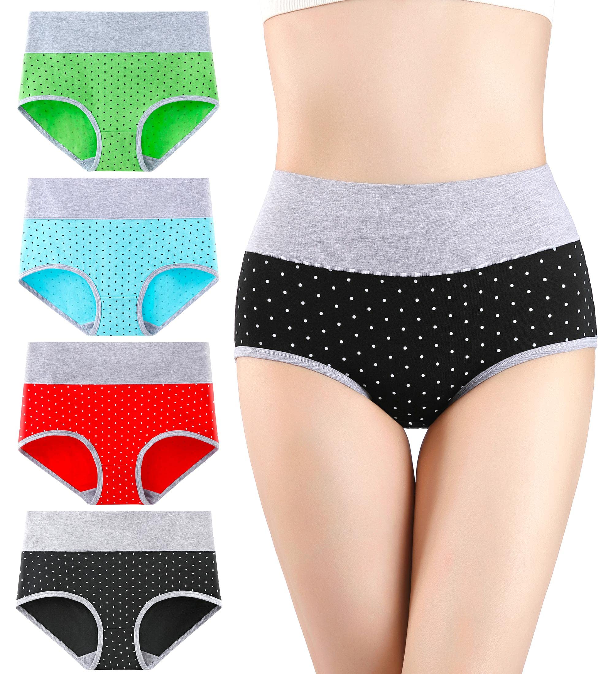 High Waisted Cotton Underwear for Women - Tummy Control Postpartum Panties, Soft Stretch Briefs for Comfort & Recovery | Perfect for Everyday Wear, Maternity & Post-Surgery Support