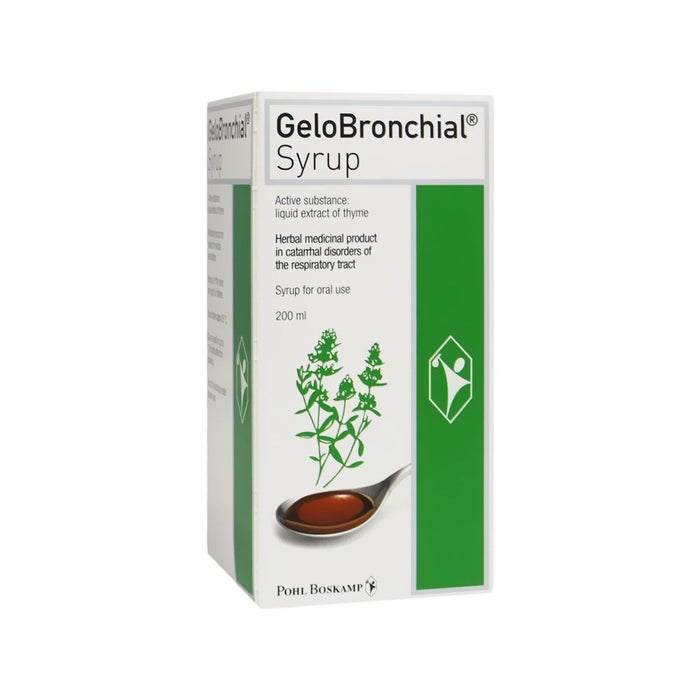 GeloBronchial Syrup 200 mL - Natural Cough Relief for Adults & Kids - Soothes Throat & Bronchial Discomfort - Day & Night Use
