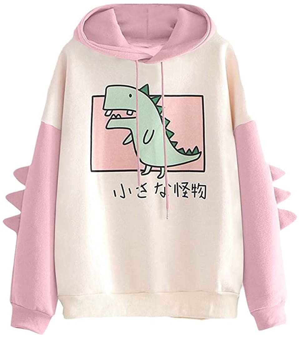 Cute Hooded Sweatshirt for Teen Girls & Women - Long Sleeve Pullover Top for School, Casual Wear & Outfits | Cozy Fleece Hoodie for Fall & Winter Fashion