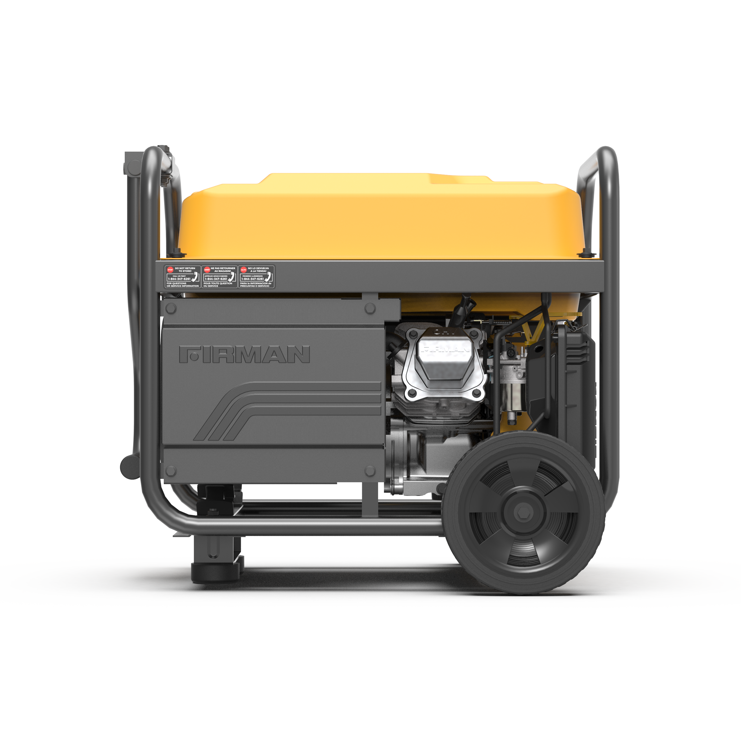 4450W Portable Gas Generator with Recoil Start - 120V Power for Camping, Emergencies & Outdoor Activities