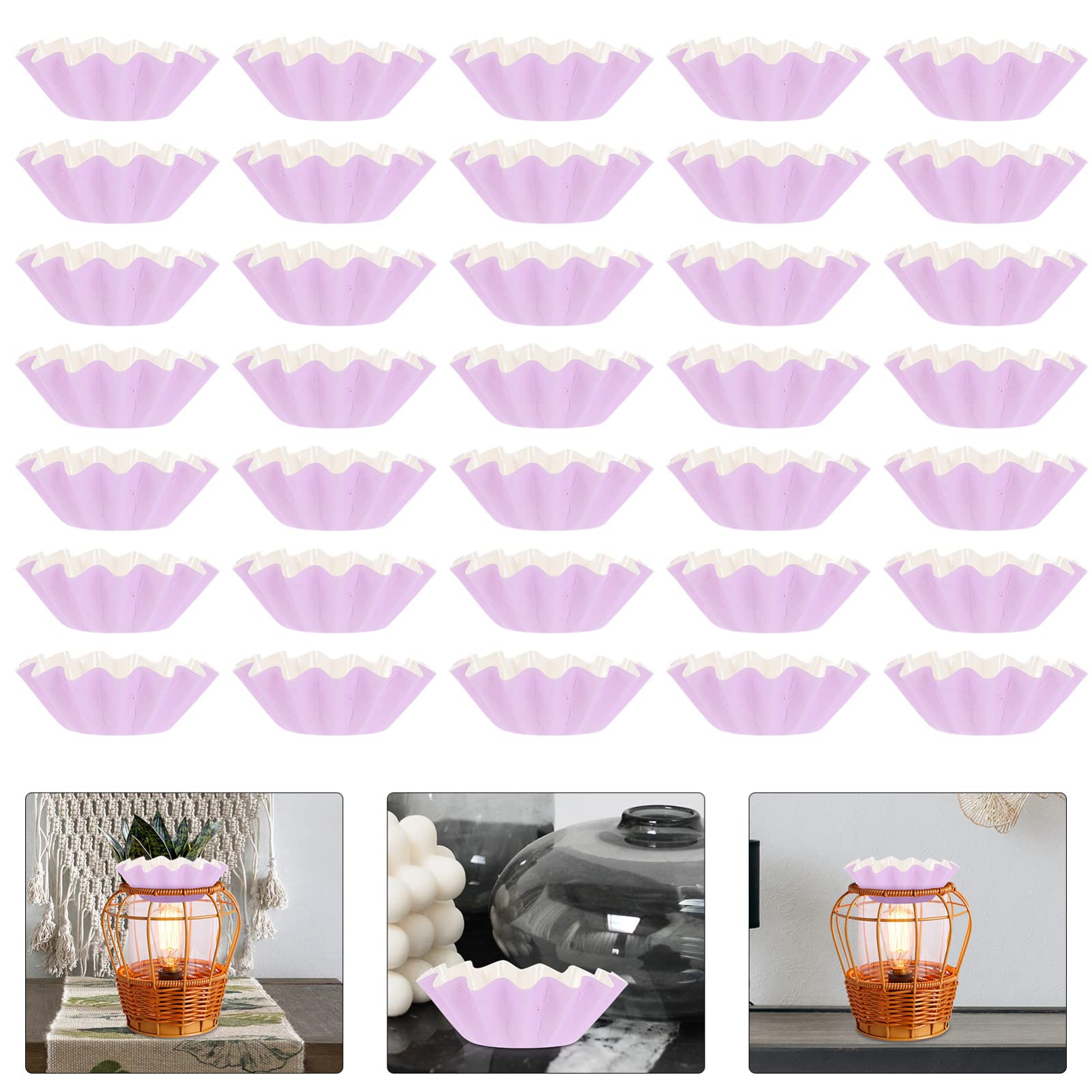 50pcs Leakproof Wax Paper Cup Liners for Candle Warmers - Disposable Wax Melting Trays, Candle Wax Catcher Pans - Perfect for Candle Making, Wax Melting Kits & Aromatherapy Warmers