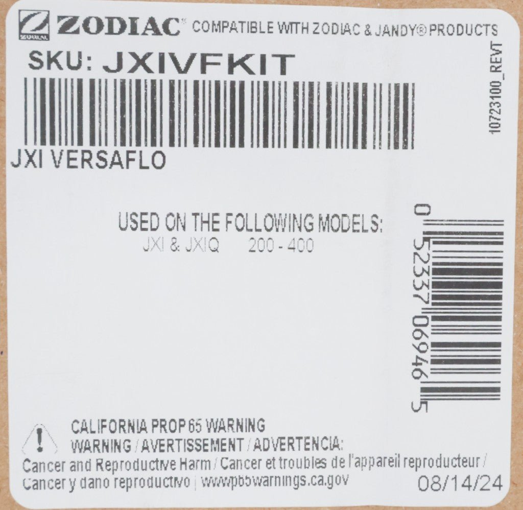 Jandy JXi Versaflo Bypass Accessory Kit JXIVFKIT - Replacement Parts for Pool & Spa Equipment - Perfect for Pool Maintenance & Repair