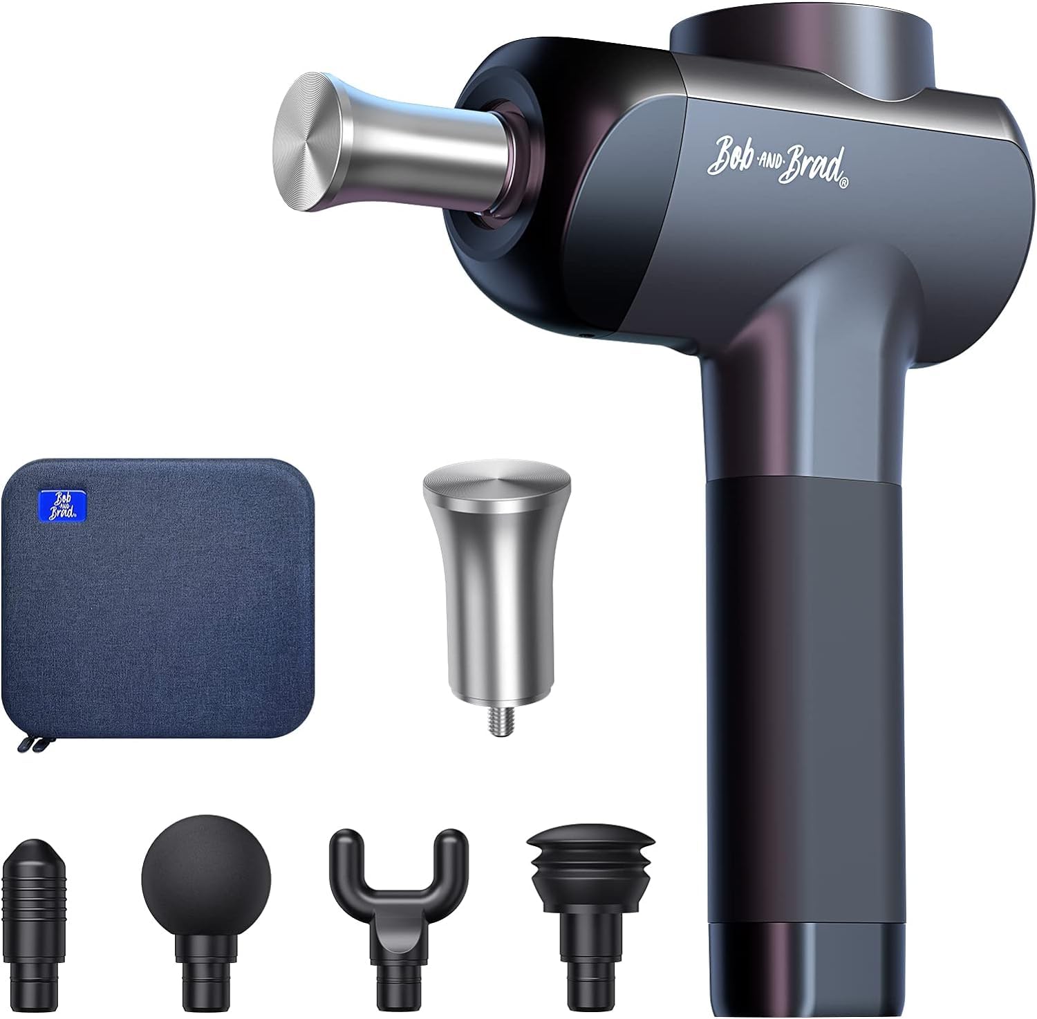 BOB AND BRAD X6 Pro Deep Tissue Massage Gun with Metal Head - FSA HSA Eligible Percussion Therapy Device, Professional Muscle Massager for Athletes & Pain Relief, Portable Electric Massage Gun for Home Gym, Recovery & Sports Therapy