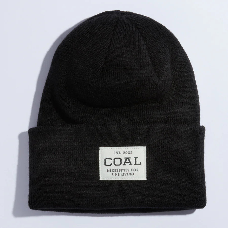 Coal 2025 Uniform Beanie - Black Winter Hat for Men & Women | Warm Knit Skull Cap for Outdoor Activities, Sports & Casual Wear