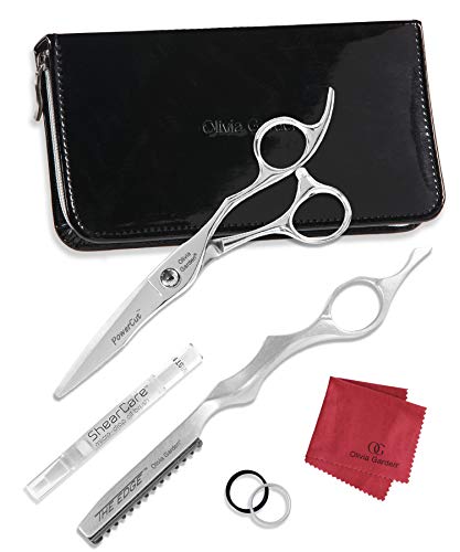 Olivia Garden Professional Hair Cutting Shears Set - Precision Styling Scissors for Salon & Home Use - Perfect for Hairdressers, Barbers & DIY Haircuts