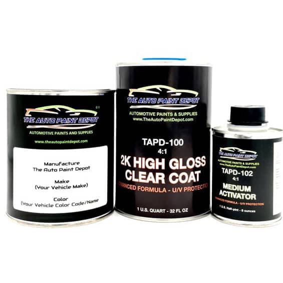 Premium Touch Up Paint for Cadillac ATS, CT6, CTS, ELR, Escalade, SRX, XT4, XT5, XTS - Switchblade Silver Pearl WA636R/17/GAN (1 Quart Kit with Clear Coat) | Exact Color Match for All Years & Models | Perfect for Scratches, Chips & DIY Auto Repairs