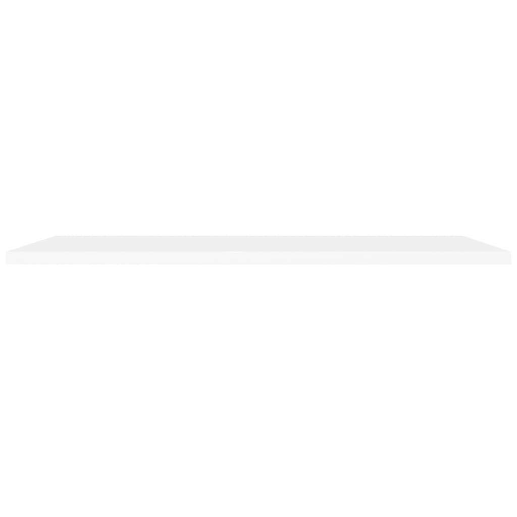 Modern Floating Wall Shelf Set - White MDF Wall Mounted Display & Storage Shelves (47.2
