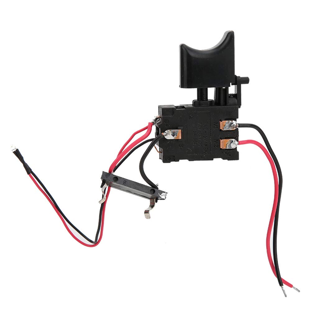 7.2V-24V DC Drill Switch with Charging Function & Indicator Light - 16A Max Current for Electric Hand Drills & Power Tools - Perfect for DIY Projects, Woodworking, and Professional Construction Work