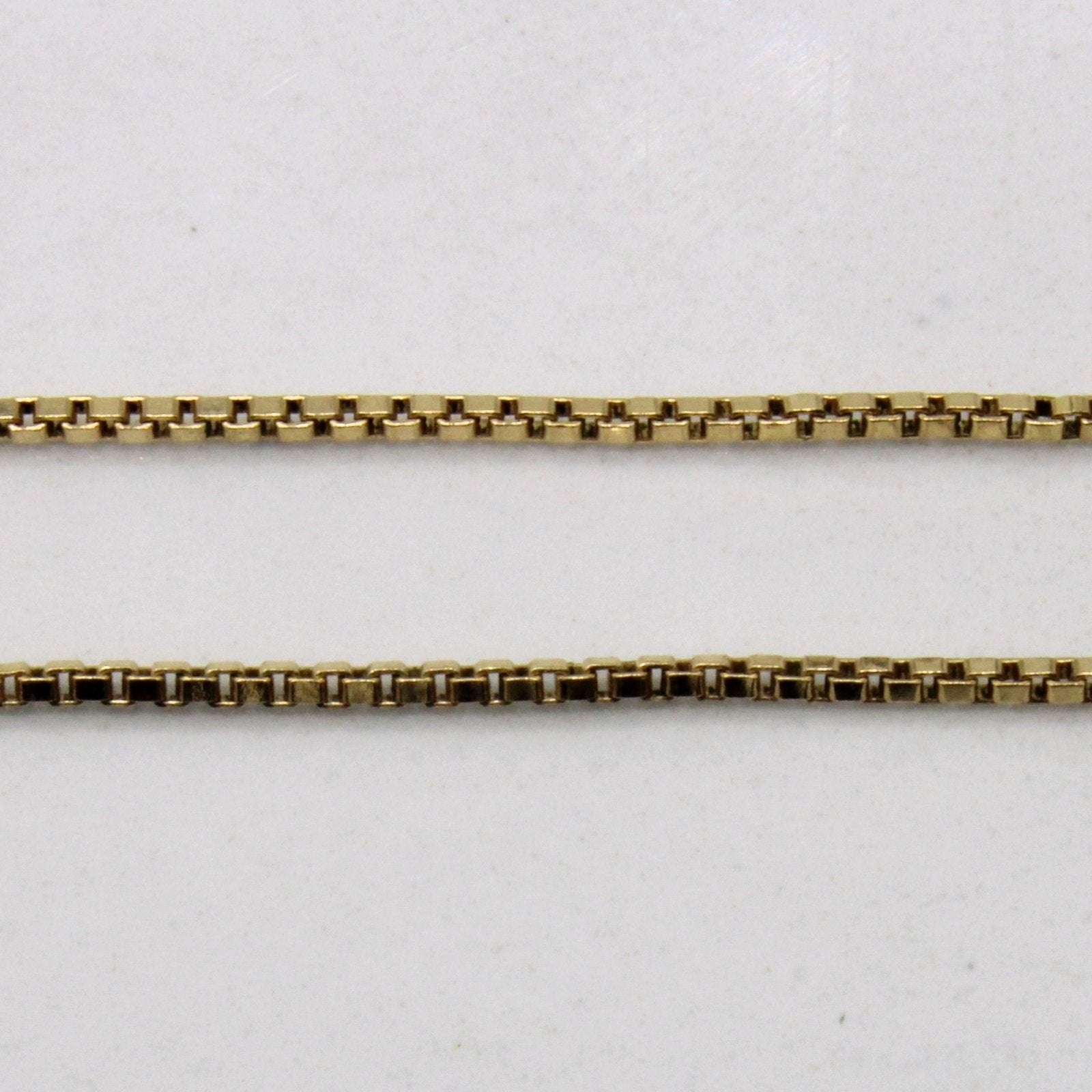 10K Yellow Gold Box Link Chain Necklace - 18 Inch Solid Gold Jewelry for Women - Perfect for Everyday Wear, Layering & Special Occasions