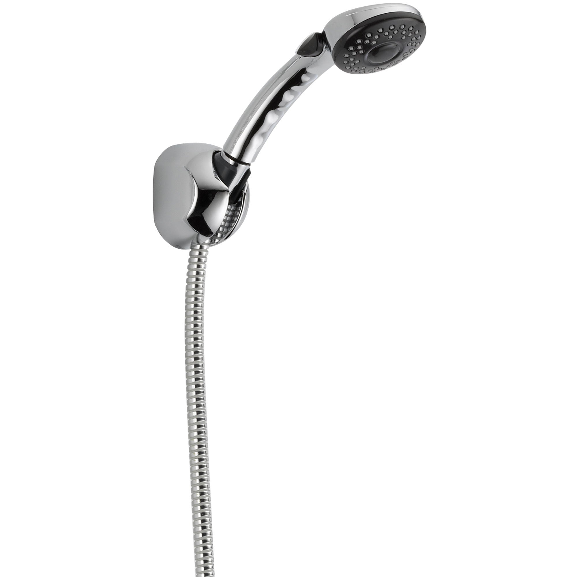 Delta 2 Spray White Finish Fixed Wall Mount Handheld Showerhead - 3 Function Shower Head with Adjustable Spray Modes for Bathroom & Spa Relaxation (Model 561246)