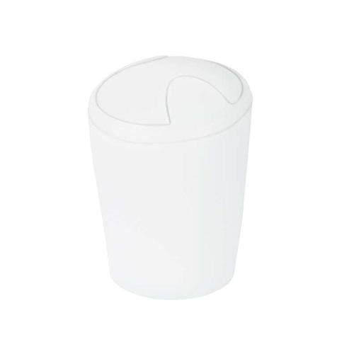White Polypropylene Laundry Hamper with Handles - Foldable Clothes Basket for Bedroom, Bathroom, and Dorm Organization