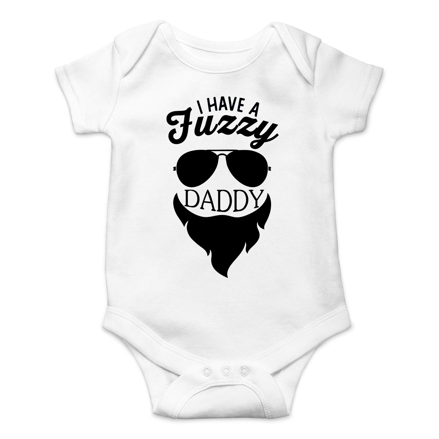 Funny Baby Bodysuit - Newborn Girl & Boy Outfits - Soft Fuzzy Daddy Design for Playtime