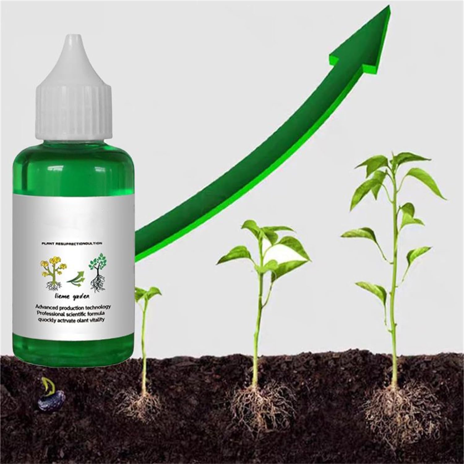 Organic Plant Growth Enhancer & Root Stimulator - Liquid Fertilizer for Seedlings, Cuttings & Flowers | Fast-Acting Plant Hormone Solution for Healthier Roots & Blooms (7 Pack) - Perfect for Indoor Gardening, Hydroponics & Greenhouse Plants
