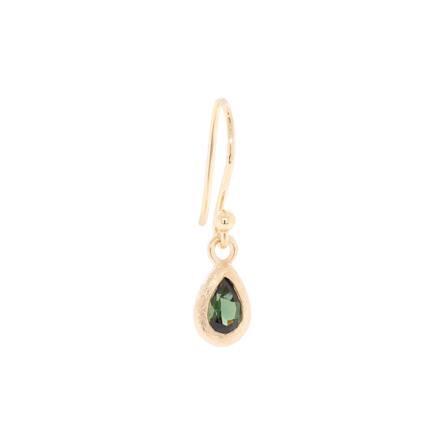Boulder Bezel Pear Gemstone Drop Earrings - Elegant Dangling Jewelry for Women | Perfect for Weddings, Parties & Special Occasions