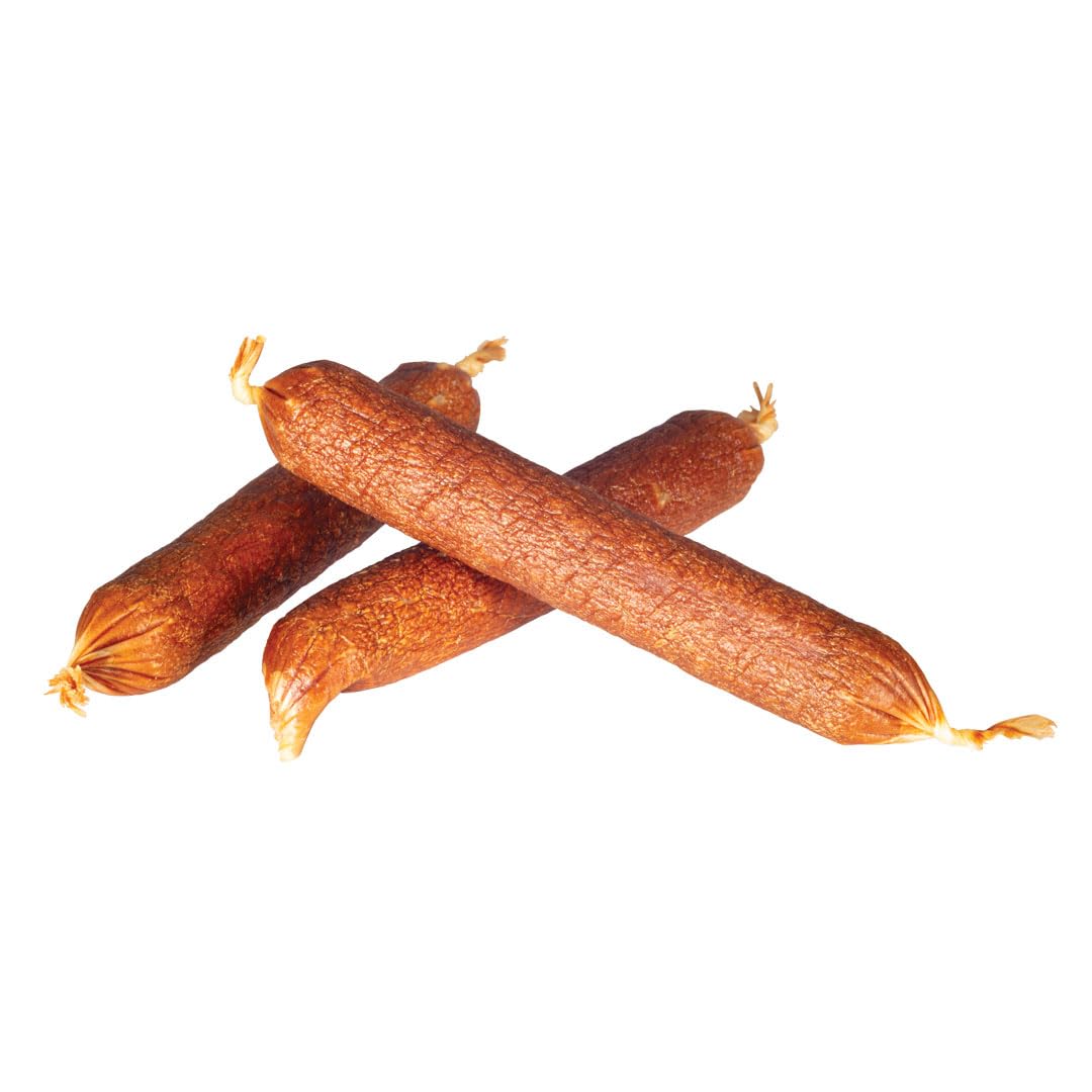 Happy Howie's Healthy Chewy Dog Treats - Natural, Slow Cooked, Hormone-Free Sausage Treats with Turkey Flavor - 80 Count Pack for Training, Rewards & Snacking