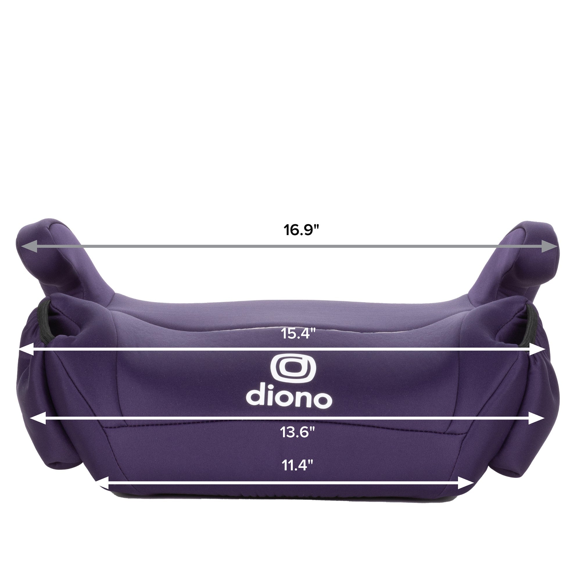 Diono Solana Backless Booster Car Seat for Kids - 2 Pack | Lightweight & Portable for Travel, School & Playdates | ASTM Certified Safety
