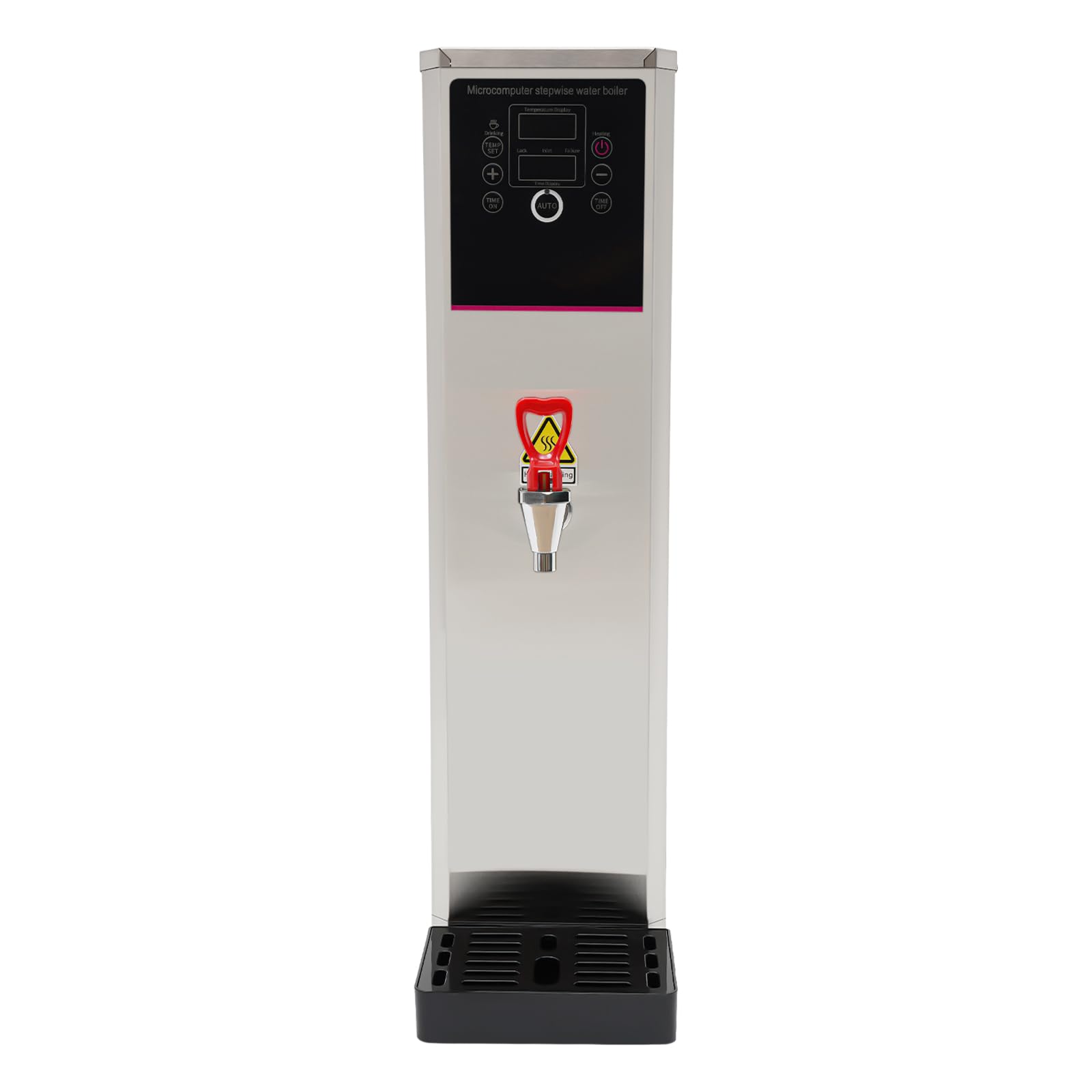 DYNAMI 3000W Commercial Hot Water Dispenser - 5.3 Gallon (20L) Large Capacity Electric Water Boiler with 304 Stainless Steel Tank - Intelligent Step Heating Technology - Perfect for Tea, Coffee, Restaurants, Cafes, Offices & Home Use (Silver)
