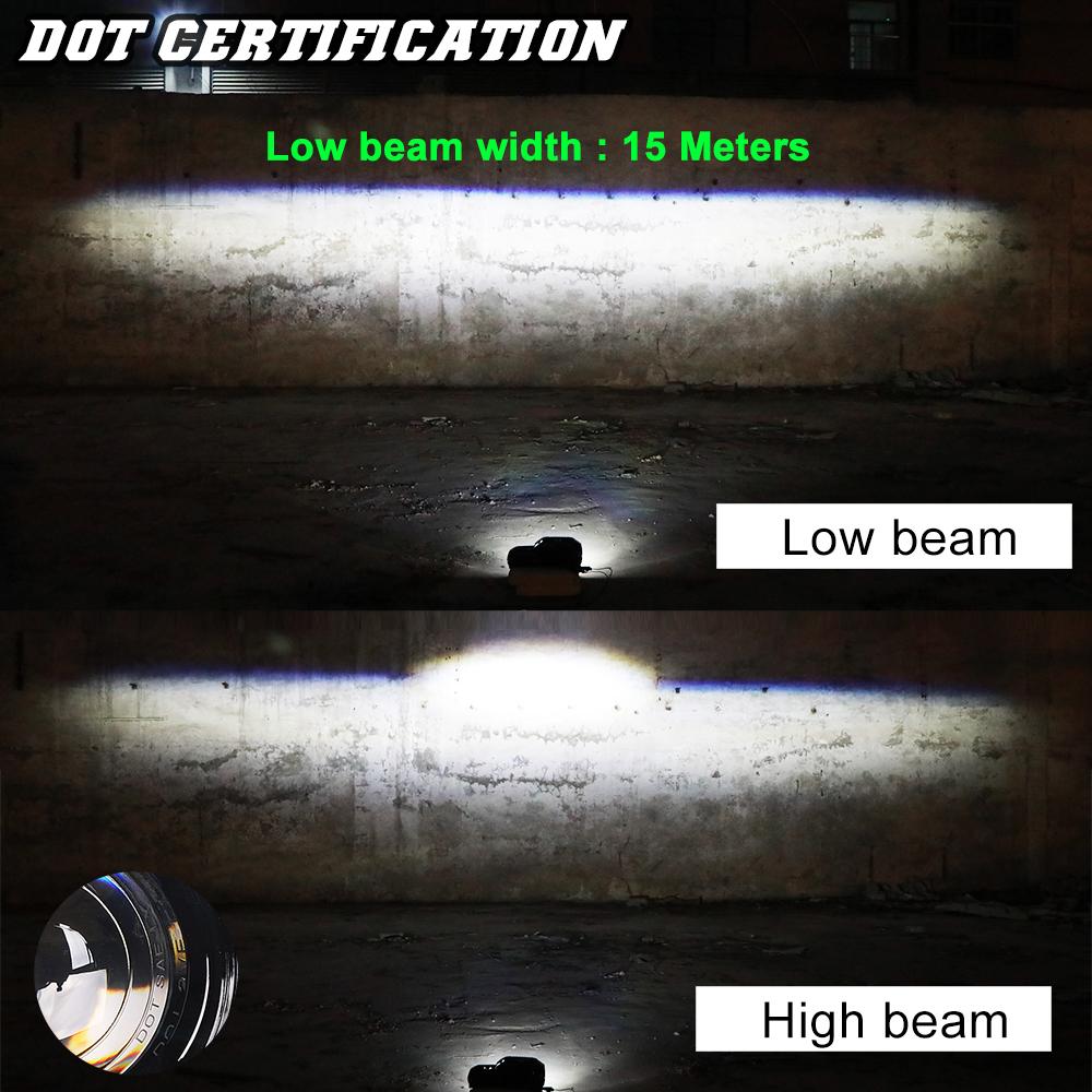 Osram LED Headlight H4 High/Low Beam with Halo Ring - Compatible with BMW Motorcycles for Night Riding & Off-Road Adventure