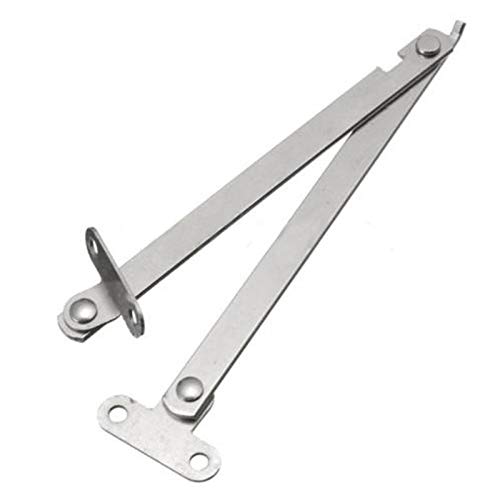 235x10mm Cabinet Hinges 2Pcs - Heavy Duty Folding Door Stays with Lift Up/Down Guide Slots for Kitchen Cupboard & Cabinet Doors | Perfect for DIY Home Improvement & Furniture Repair Projects