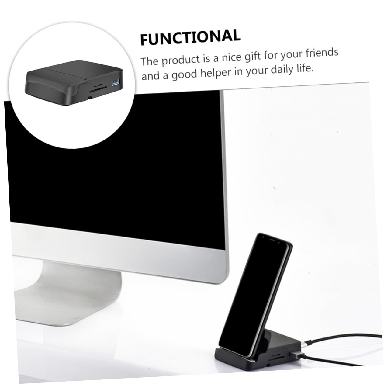 USB C Hub with 8 Ports - Aluminum Alloy Docking Station for Laptop & Phone - Home & Office Use