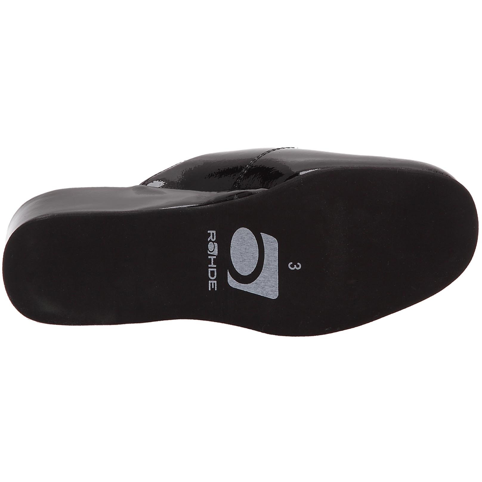 Women's Slip-On Clogs Slippers - Comfortable Black Vernis Noir House Shoes Size 7 | Perfect for Indoor Relaxation, Spa Days & Cozy Home Wear