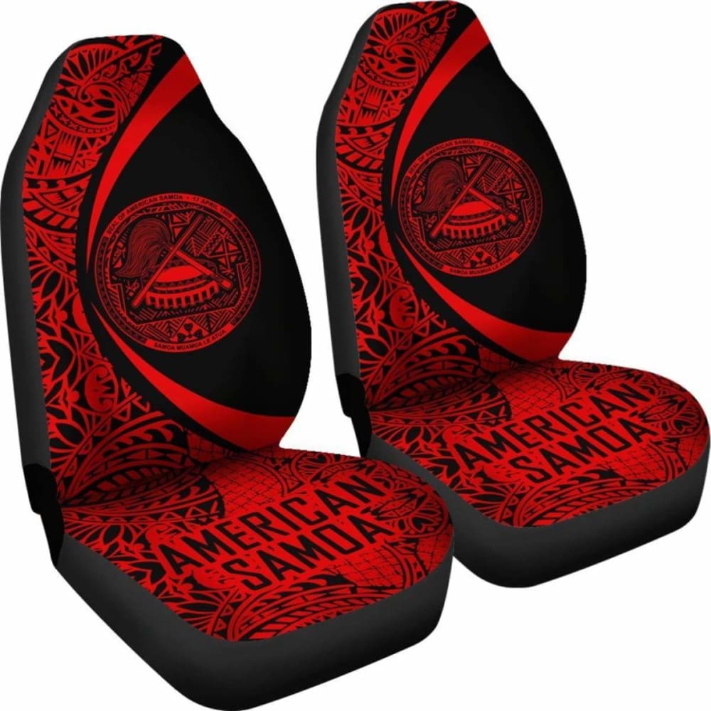 Premium American Samoa Car Seat Covers - Breathable Circle Design for Cars, SUVs & Trucks (Model 105905) | Perfect for Road Trips & Daily Commutes