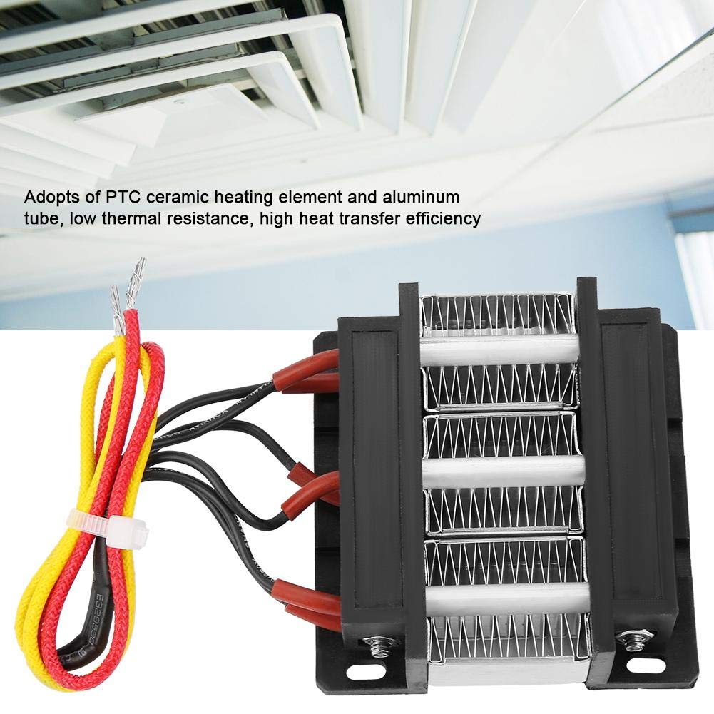 48V 200W PTC Ceramic Air Heater with Insulated Element - Efficient Heating for Small Instruments & Enclosed Spaces - Perfect for Electronics, Medical Devices, and Temperature Control Applications