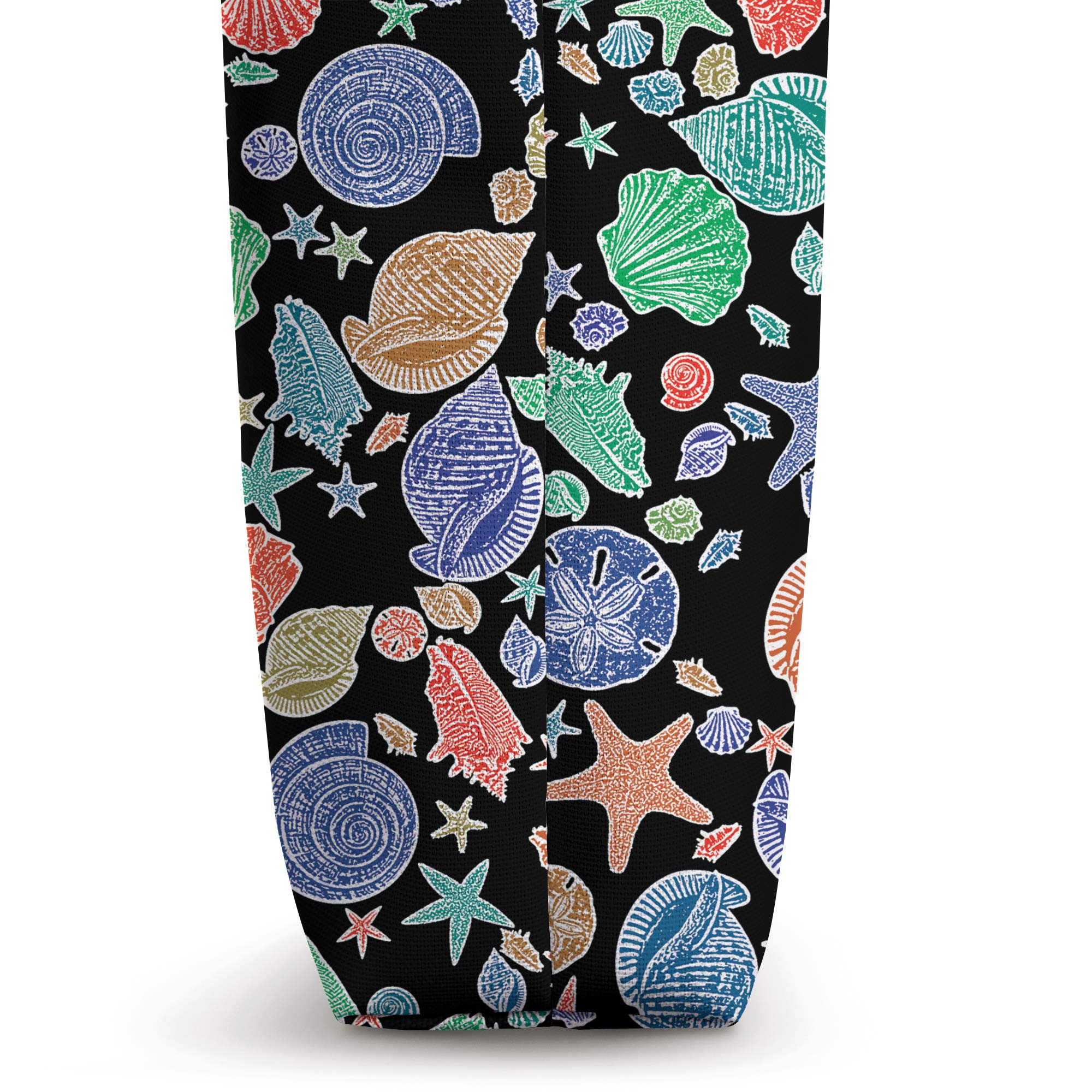 JCombs Stylish Seashell Print Tote Bag - Lightweight & Durable Beach Bag for Women, Perfect for Shopping, Travel, and Summer Outings