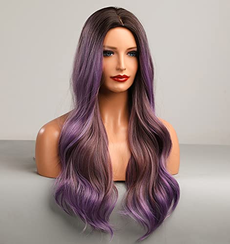 Platinum Blonde Ombre Lace Front Wig - Natural Looking Human Hair Wig for Women | Perfect for Cosplay, Parties & Daily Wear