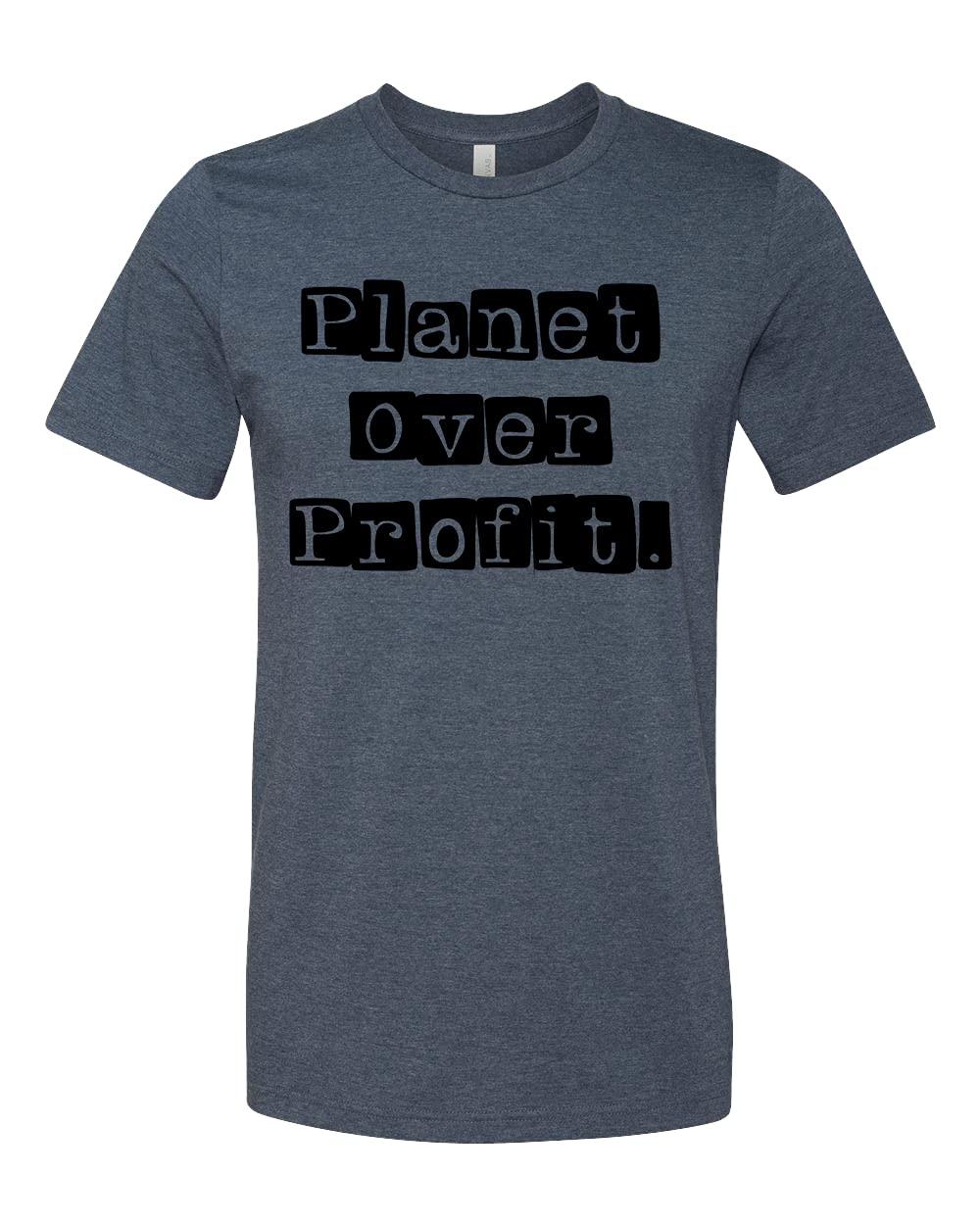 Eco-Friendly Organic Cotton T-Shirt - Planet Over Profit, Greenpeace & Nature Lover Tee - Sustainable Fashion for Earth Day & Environmental Activism