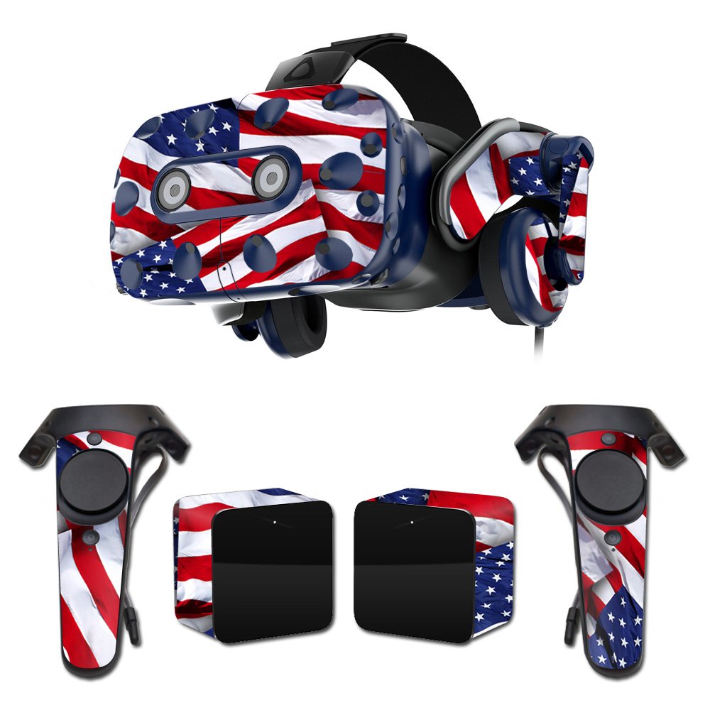 MightySkins Vinyl Decal Wrap Cover for HTC Vive Pro VR Headset - Patriot Design | Protective, Durable, Customizable Skin | Easy to Apply & Remove | Made in USA | Perfect for Gaming, VR Enthusiasts & Personalization