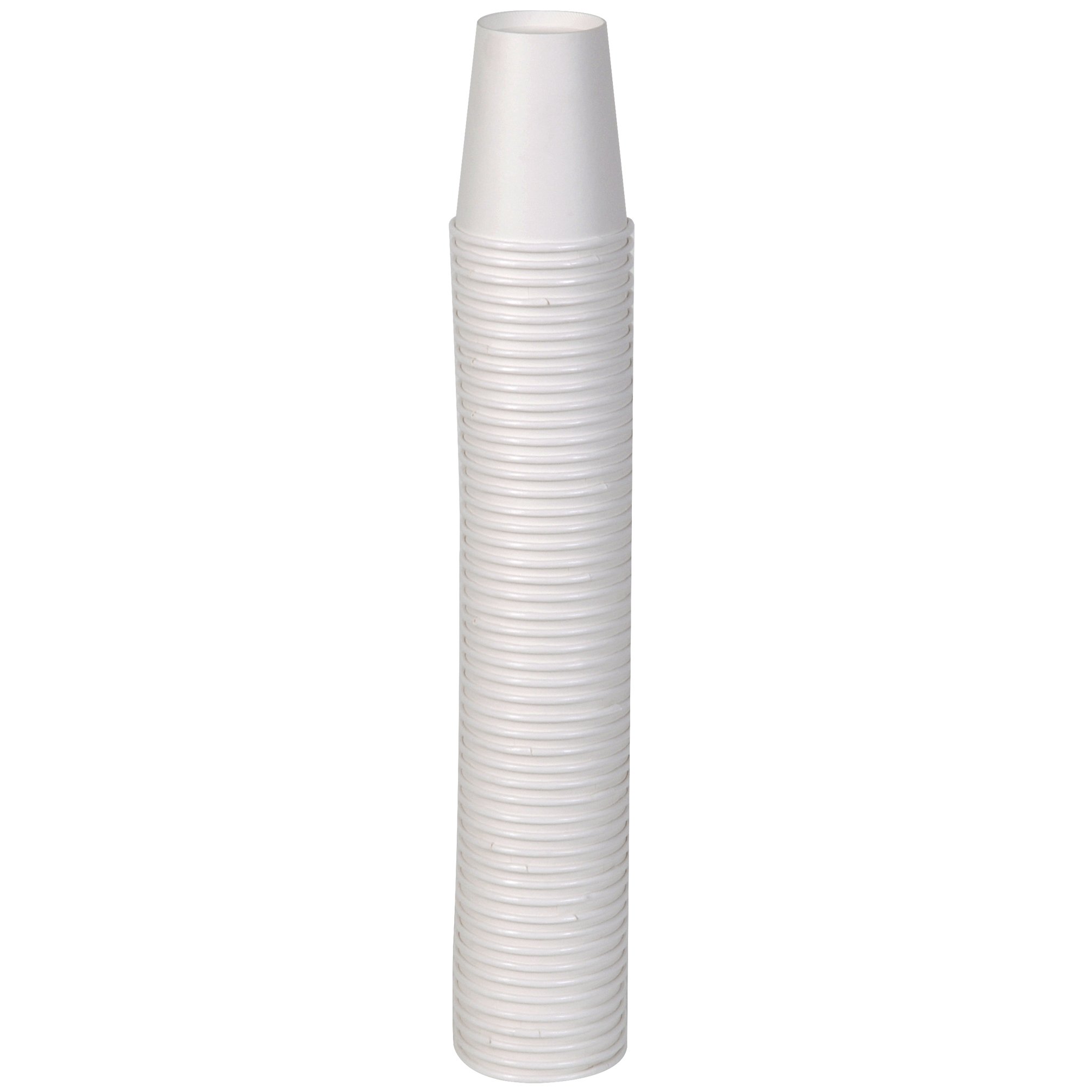 Dixie 10 oz. White Paper Hot Coffee Cups - 1000 Count (50 Cups/Sleeve, 20 Sleeves/Case) by GP PRO - Ideal for Offices, Cafes, and Events