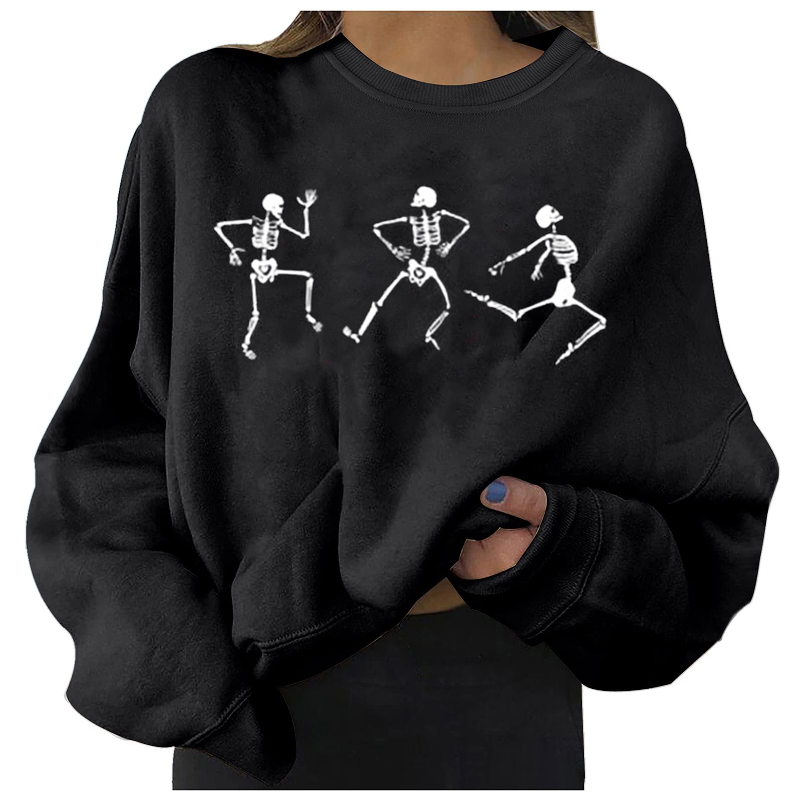 CHIKANSTORE Women's Ribbed Tank Tops - Fashion Printed Sweatshirts & Long Sleeve Casual Tops for Halloween & Everyday Wear | Perfect for Parties, Layering & Seasonal Outfits