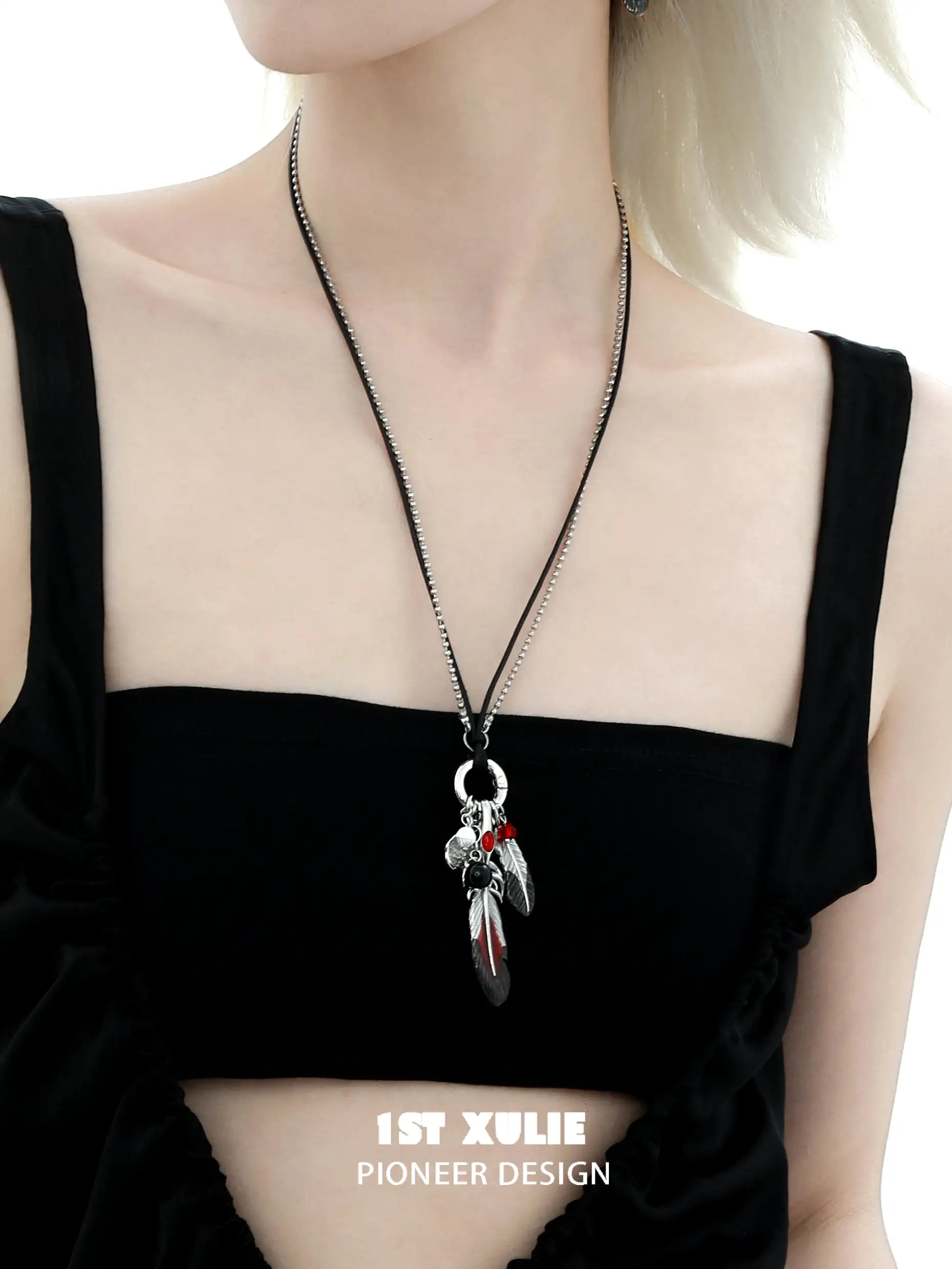 18K Gold Plated Feather Pendant Necklace - Elegant Soaring Crane Design Jewelry for Women, Gift for Her, Birthday, Anniversary, Valentine's Day