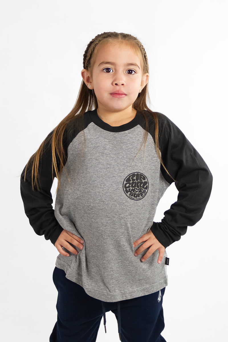 Rip Curl Kids Long Sleeve Rash Guard Tee - UPF 50+ Sun Protection for Boys & Girls - Perfect for Surfing, Swimming & Outdoor Activities