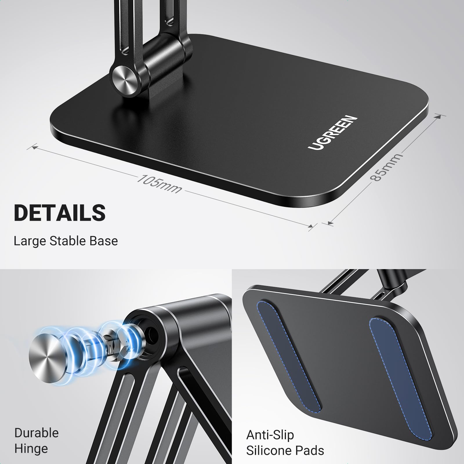 UGREEN Magnetic Phone Stand for iPhone 16/15/14 - Magsafe Holder for Desk & Car Use