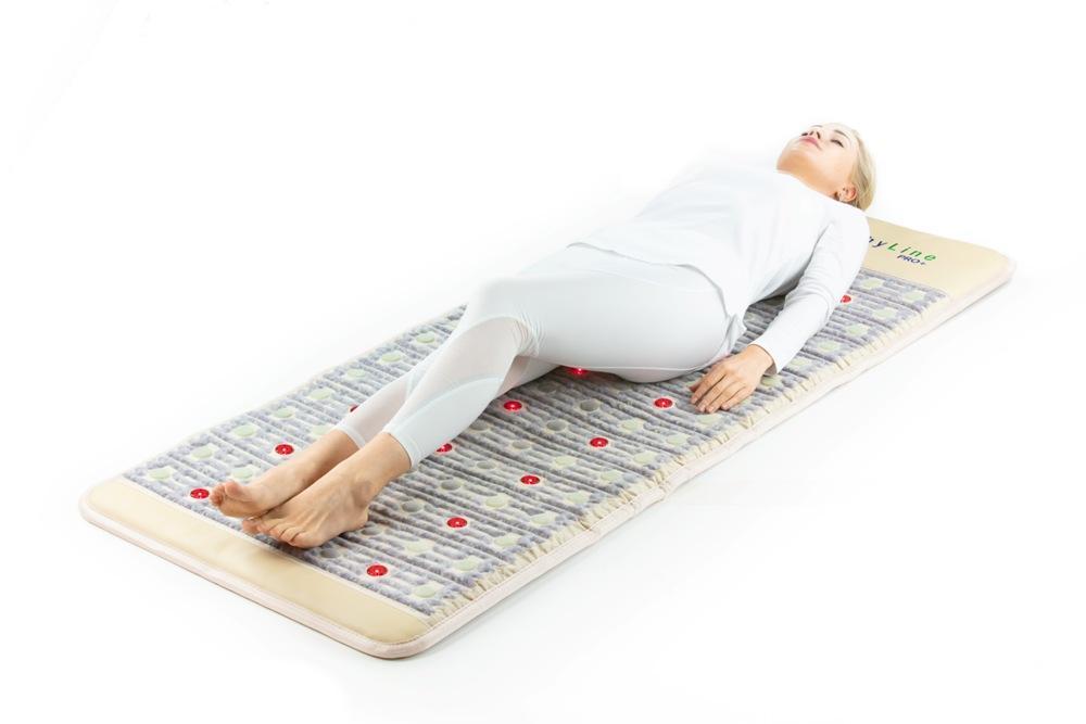 Professional Full-Sized TAJ Gemstone Mat with 5 Natural Therapies - Perfect for Yoga, Meditation & Pain Relief at Home or Spa