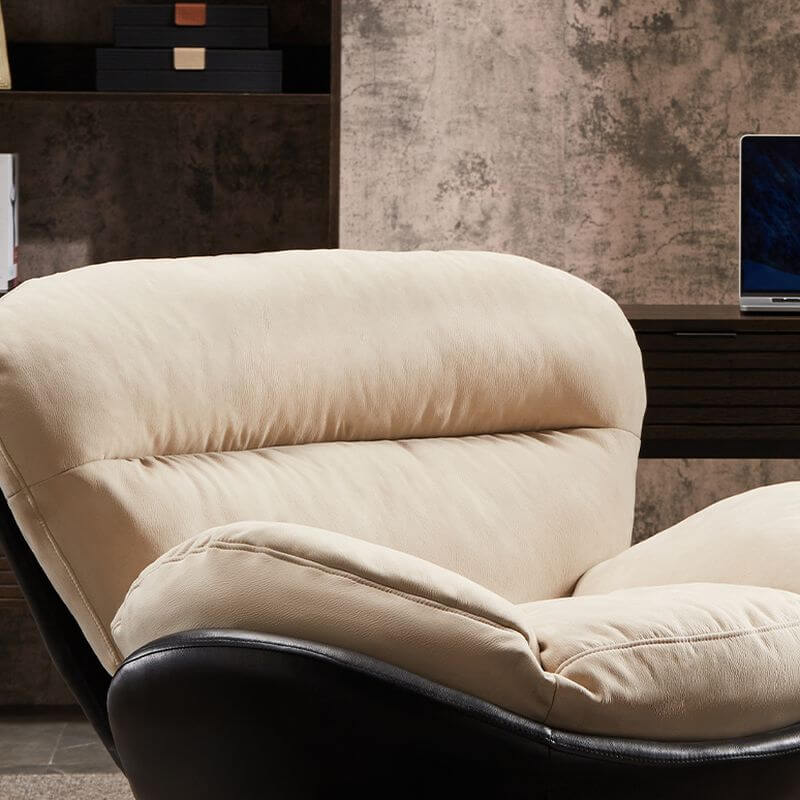 Stylish Upholstered Rocking Accent Chair with Plush Cushions - Perfect for Living Room, Nursery, or Reading Nook