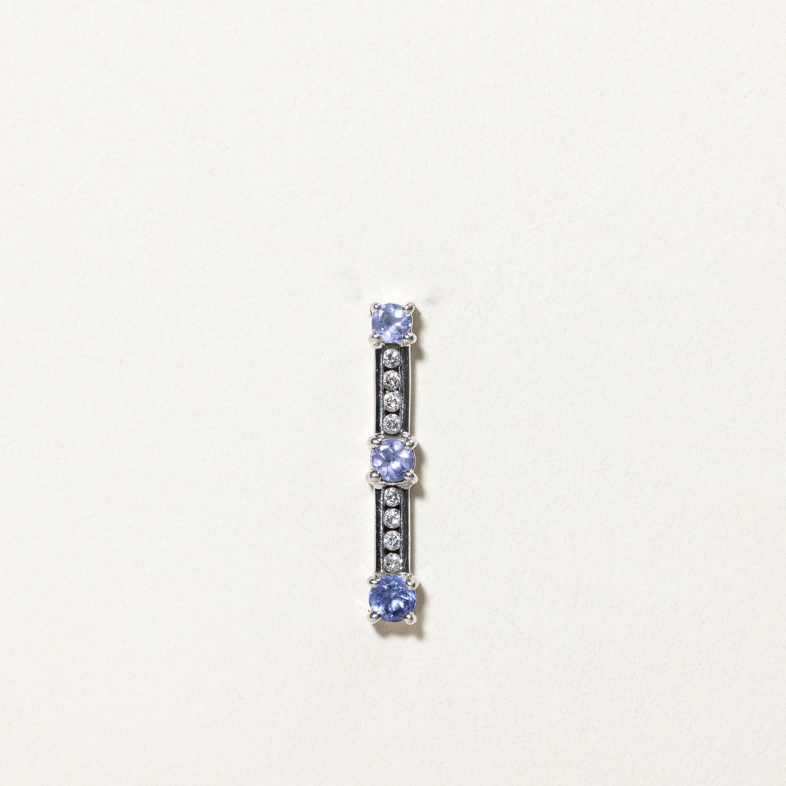 Exquisite 0.40ct Tanzanite & 0.10ct Diamond Drop Pendant Necklace - 925 Sterling Silver Jewelry for Women - Perfect for Weddings, Anniversaries & Special Occasions