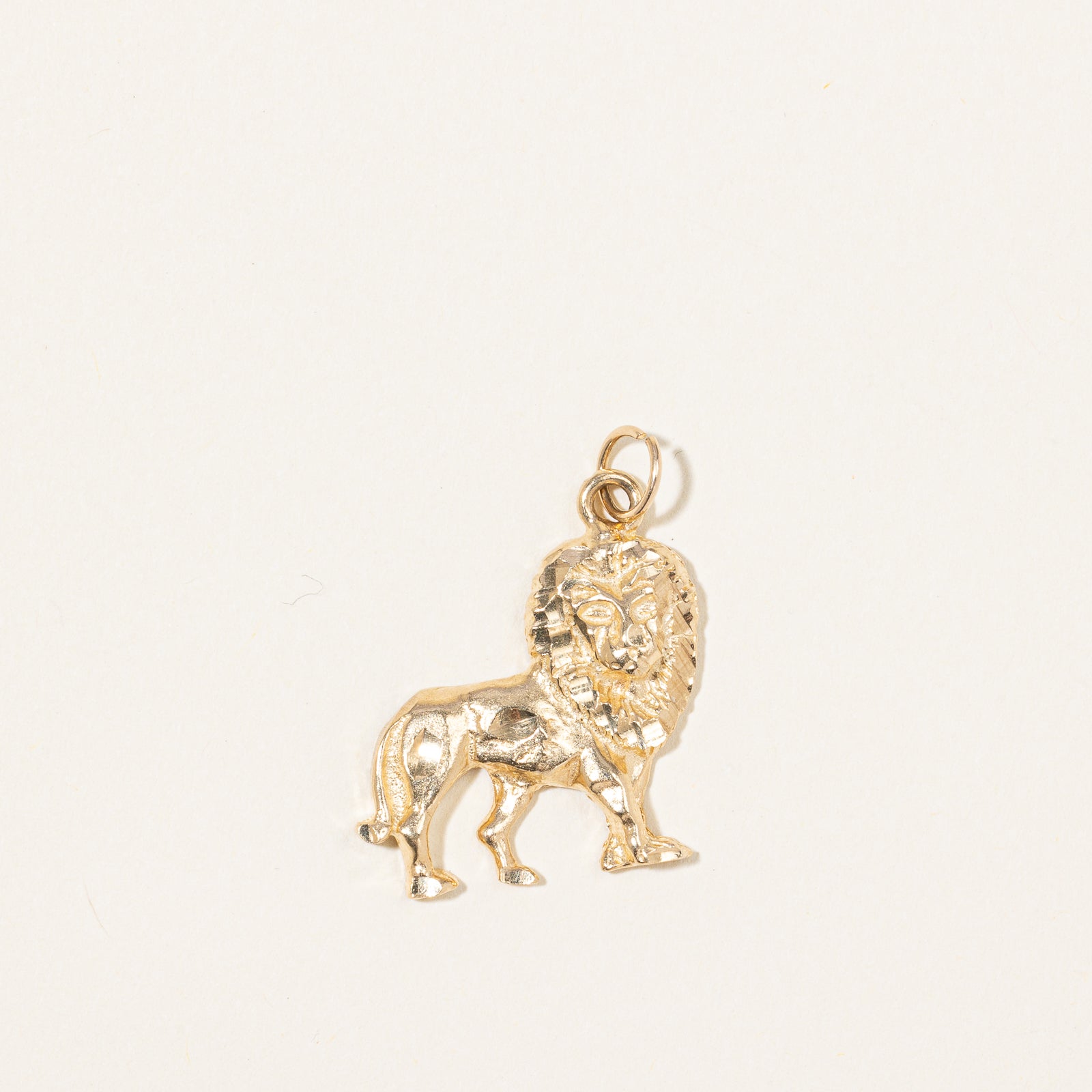 10K Yellow Gold Lion Charm Pendant for Necklace - Perfect for Gifts, Jewelry Making & Everyday Wear