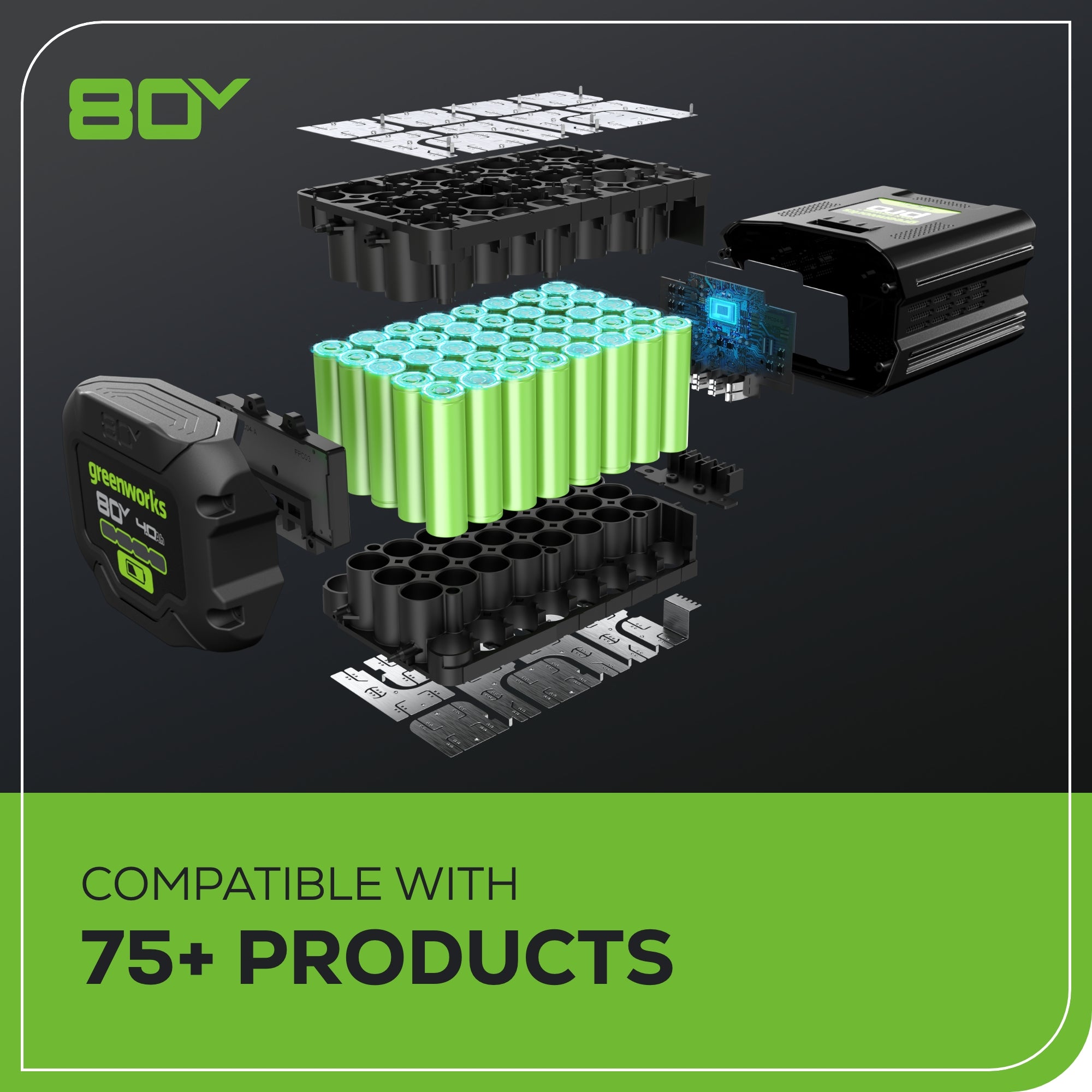 80V Cordless Battery Backpack Sprayer with 2.0Ah Battery & Charger - Ideal for Lawn Care, Pest Control, and Garden Maintenance