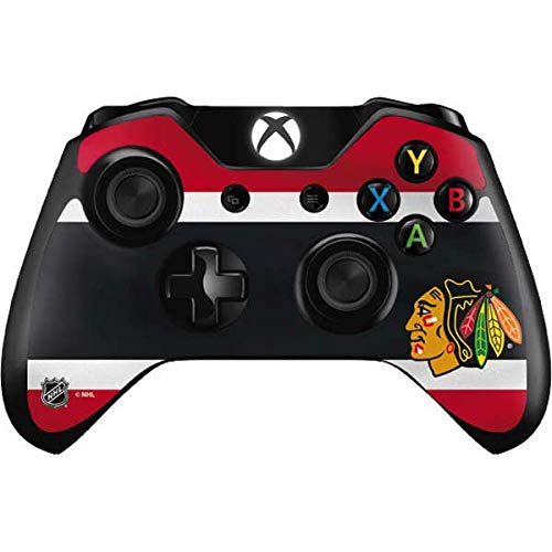 Officially Licensed NHL Chicago Blackhawks Jersey Gaming Skin Decal for Xbox One Controller - Custom Protective Cover for Gamers & Sports Fans