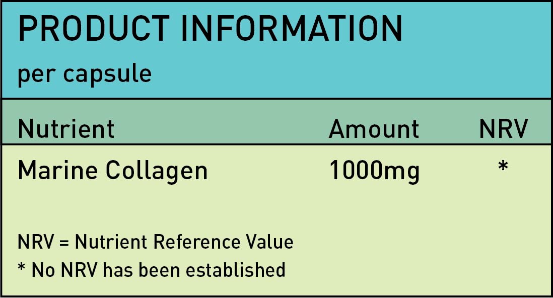 NutriVolv Marine Collagen 1000mg Supplement - Anti-Aging Support for Skin, Joints, Bones & Muscle Health | 90 Capsules | Promotes Skin Elasticity & Joint Mobility | Supports Healthy Hair & Nails | Ideal for Active Adults & Mature Skin Care Routine