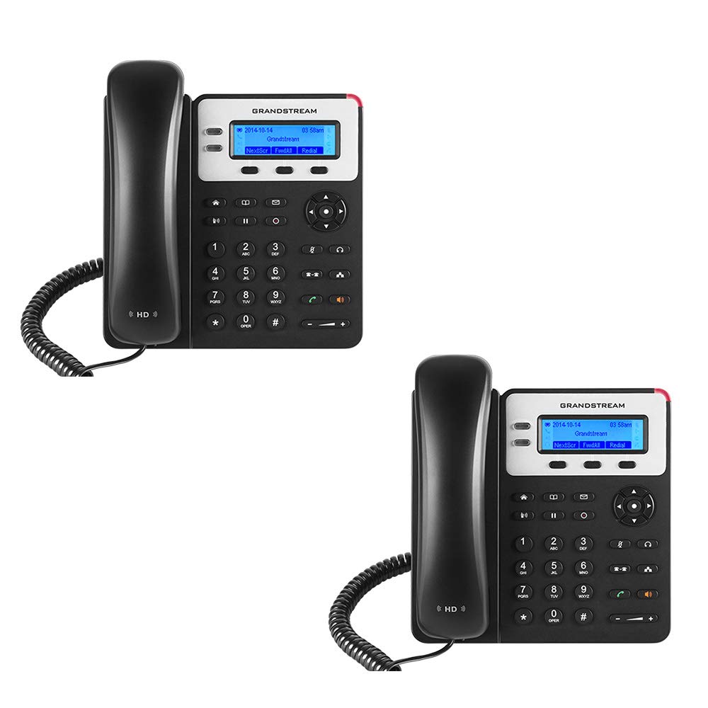 Grandstream GXP1620 IP Phone - 2 SIP Accounts, 3-Way Conference, Multi-Language Support, 2-Pack Bundle for Small Business - Perfect for Office Communication & VoIP Calling