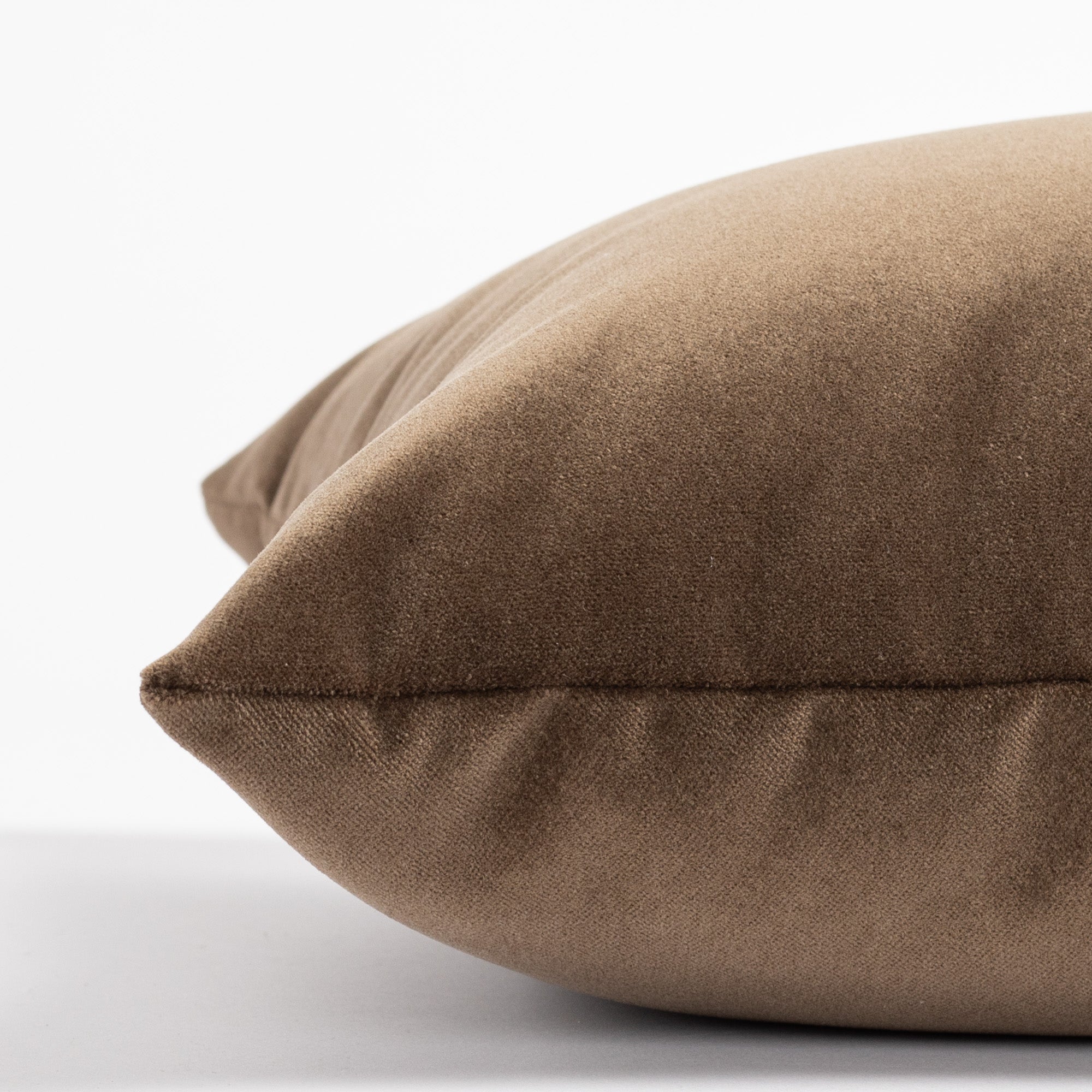 Valentina Velvet 16x42 Bolster Pillow in Truffle Brown - Luxury Couch Pillow for Sofa, Bed, Living Room & Home Decor