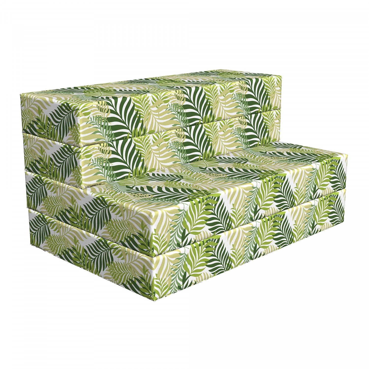 Ambesonne Spring Foldable Mattress - Tropical Exotic Palm Trees Design, 74.8