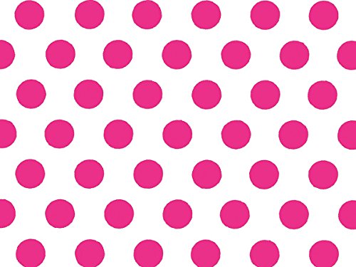 Premium Raspberry Dots Tissue Paper - 120 Sheets, 20